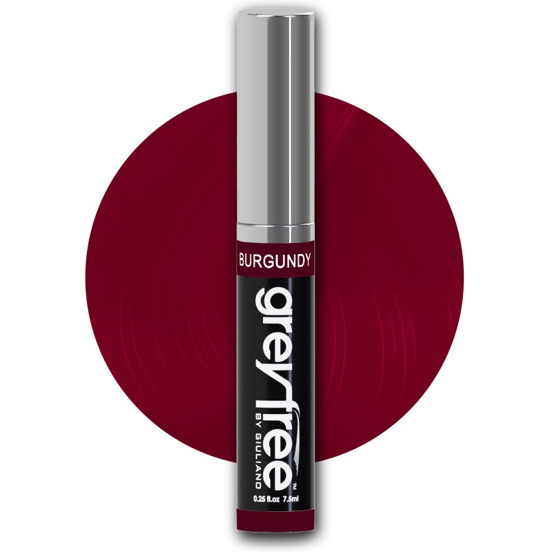 Greyfree Root Touch-Up Hair Mascara Temporary Gray Roots Concealer (BURGUNDY) - Image 1